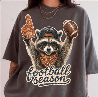 Football Season Raccoon Game Day Graphic Tee-option1]-kendra-kays-boutique