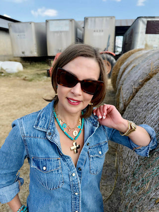 Las Cruces Beaded Necklace in Turquoise-option1]-kendra-kays-boutique