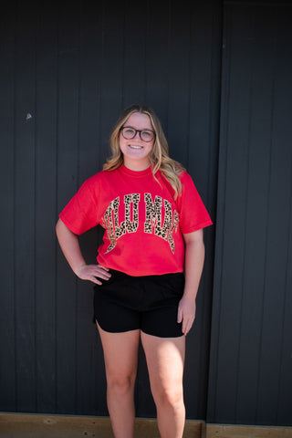 Lulu Mac Leopard Adult Paprika Comfort Colors Tee-Short Sleeves-option1]-kendra-kays-boutique