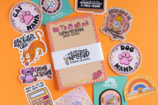 Chronically Behind (But Cute) Notepad – Snail Fun Stationery-option1]-kendra-kays-boutique