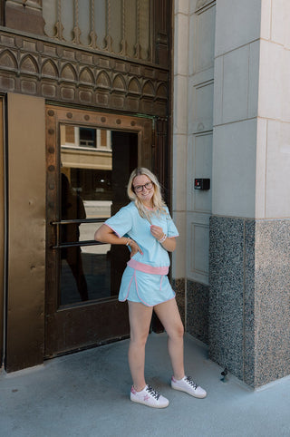 Colorblock T Shirt and Skort 2Pcs Set-Sets-option1]-kendra-kays-boutique