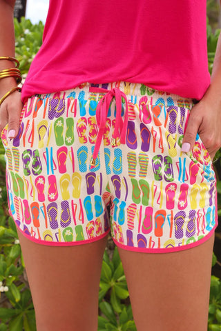 Flip Flop Fun Everyday Shorts-Shorts-option1]-Small-kendra-kays-boutique