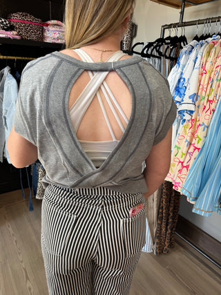 Cutout back short sleeve workout top-Short Sleeves-option1]-kendra-kays-boutique