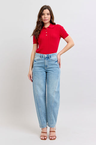 HW Side Panel Barrel Leg-Jeans-option1]-kendra-kays-boutique