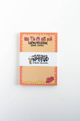 Chronically Behind (But Cute) Notepad – Snail Fun Stationery-option1]-kendra-kays-boutique