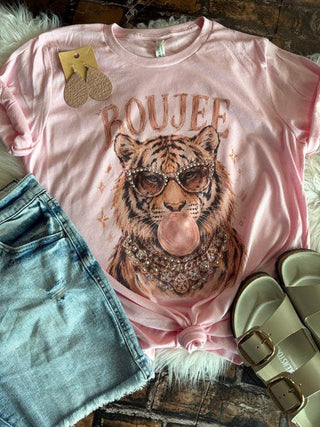 Embellished Boujee Tiger Graphic Tee with Gem Details-option1]-kendra-kays-boutique