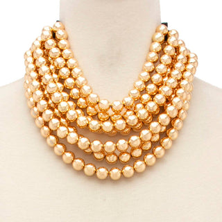 * CHUNKY BEADED LAYERED NECKLACE Faux leather neck magnetic-option1]-kendra-kays-boutique