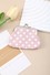 Polka dot kiss lock coin purse
