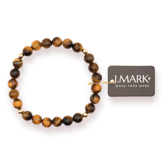 J. Mark: Tigers Eye Bracelet