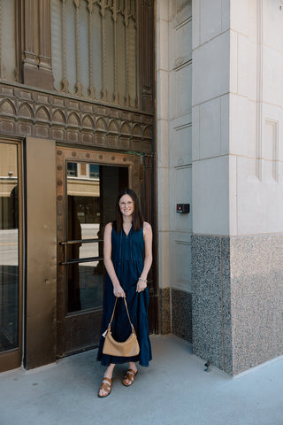 Chambray maxi dress-Dresses-option1]-kendra-kays-boutique