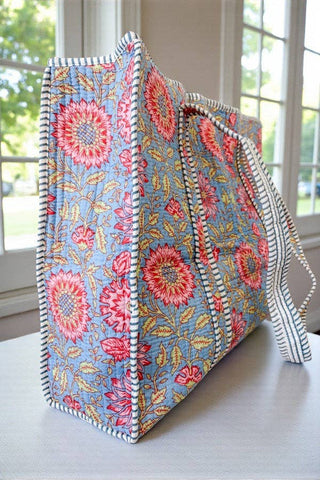 September Haze Floral Tote Bag-option1]-kendra-kays-boutique