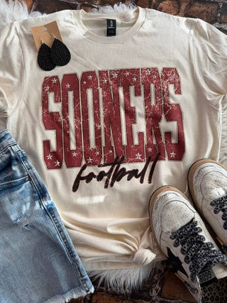 Embellished Sooners Football Tee With Gem Details-option1]-kendra-kays-boutique