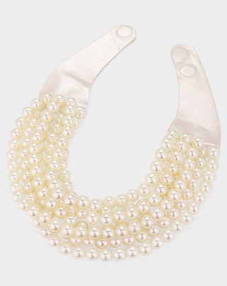 * CHUNKY BEADED LAYERED NECKLACE Faux leather neck magnetic-option1]-kendra-kays-boutique