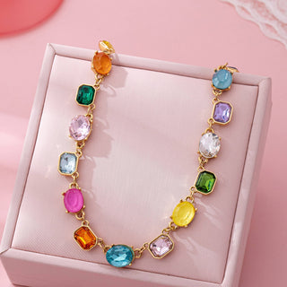 Multicolor Gemstone Link Necklace | 80N92824-option1]-kendra-kays-boutique