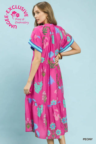 Floral Mixed Print Dress-Dresses-option1]-kendra-kays-boutique