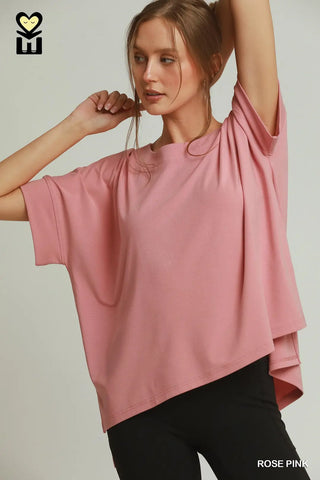 Tencel-Based Round Neck Short Sleeve Top-Short Sleeves-option1]-Small-kendra-kays-boutique