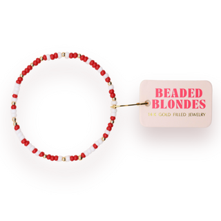 Crimson Red and White Sprinkle Bracelet-option1]-kendra-kays-boutique