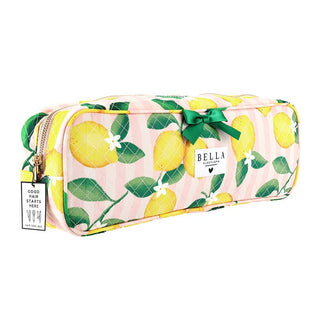 Quilted Hair Tool Bag - Pink Stripes + Lemons-option1]-kendra-kays-boutique
