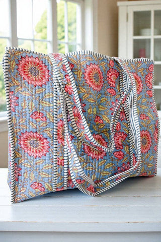 September Haze Floral Tote Bag-option1]-kendra-kays-boutique