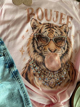 Embellished Boujee Tiger Graphic Tee with Gem Details-option1]-kendra-kays-boutique