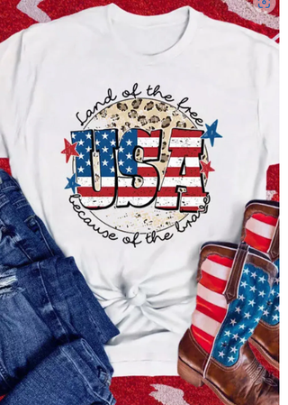 White USA Flag Tee-Graphic Tees-option1]-kendra-kays-boutique