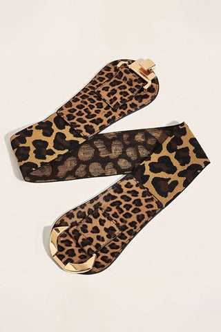 Leopard Metal Buckle Elastic Waist Belt-Belts-option1]-kendra-kays-boutique