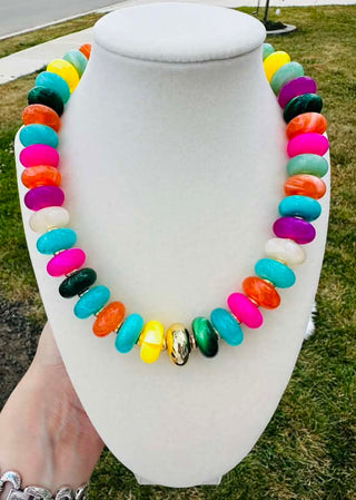 Chunky Rounded Beads With Gold