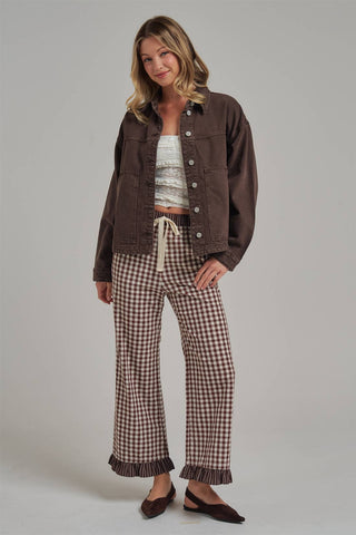 GINGHAM CHECK ELASTIC WAIST PANTS _JLB80095-01-option1]-kendra-kays-boutique
