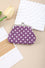 Polka dot kiss lock coin purse