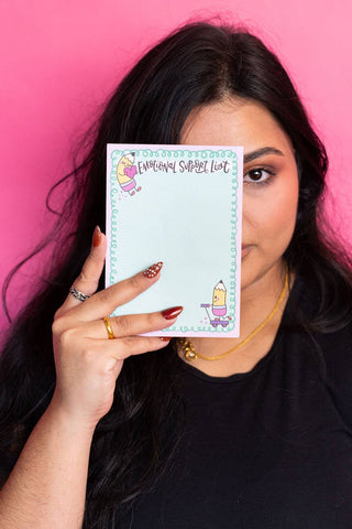 Emotional Support List Notepad Cute Funny Pencil Stationery-option1]-kendra-kays-boutique