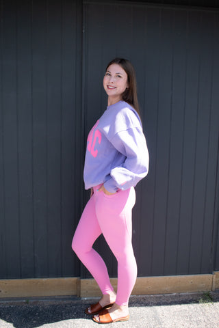 Lulu Mac Solid Leggings Pink-Leggings-option1]-kendra-kays-boutique