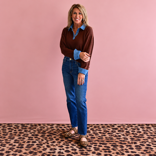 Denim Trim Knit Top-Long Sleeves-option1]-kendra-kays-boutique