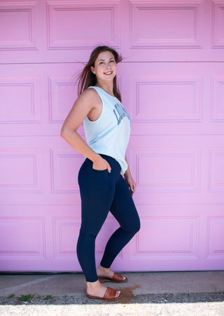 Lulu Mac Solid Leggings Navy-Leggings-option1]-kendra-kays-boutique