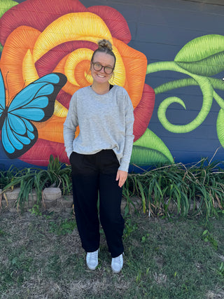 Oversized slub yarn sweater with back stitching-Sweaters-option1]-kendra-kays-boutique