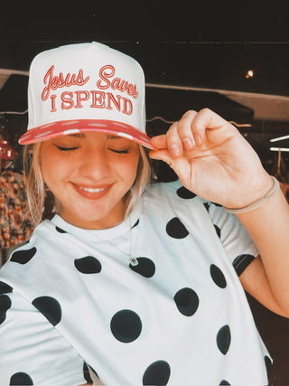 Jesus Saves I Spend Hat-Hats-option1]-kendra-kays-boutique