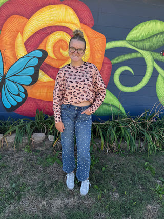 Animal print loose top-Tops-option1]-kendra-kays-boutique