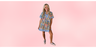 Mix Abstract Print Mini Dress-Dresses-option1]-kendra-kays-boutique