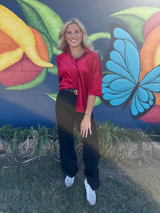 Prim Button Up Velvet Top-Tops-option1]-kendra-kays-boutique