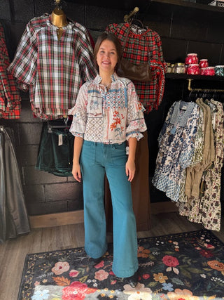 Judy Blue MR Utility Wide Teal-Bottoms-option1]-kendra-kays-boutique