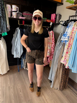 Leopard Ridged Magic-Shorts-option1]-Small-kendra-kays-boutique
