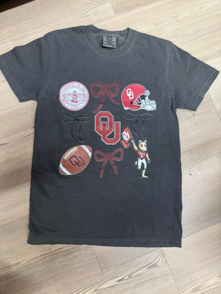 OKLAHOMA UNIVERSITY- pepper cc tee