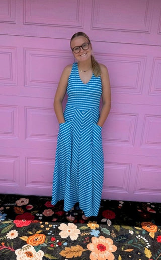 Stripe Dress-Dresses-option1]-s/m-kendra-kays-boutique