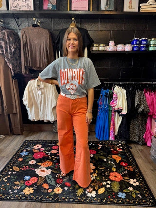 Orange, high waist wide leg jeans-Jeans-option1]-6-kendra-kays-boutique