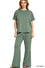Curved Hem Top & Pants Set