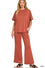Curved Hem Top & Pants Set