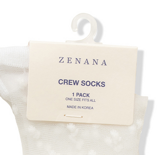 Sheer polka dot mesh lace fashion crew socks-Socks-option1]-kendra-kays-boutique