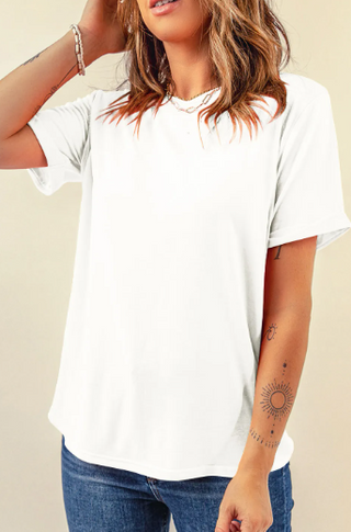 Casual Plain Crew Neck Tee-Short Sleeves-option1]-small-kendra-kays-boutique