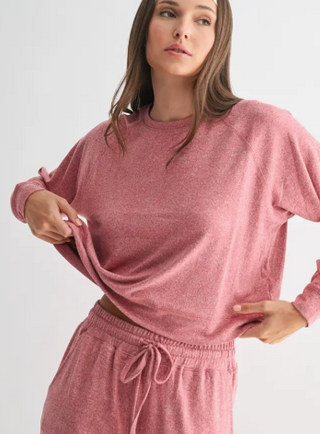 Brushed Hacci Lounge Long Sleeve Pullover-Long Sleeves-option1]-small-kendra-kays-boutique
