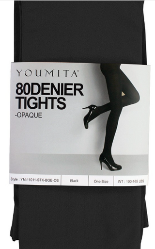 Non-run Opaque Tights With Non-binding Waistband-Accessories-option1]-One size-kendra-kays-boutique