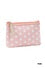 Polka dot cosmetic clutch